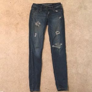 American eagle distressed jeans.
